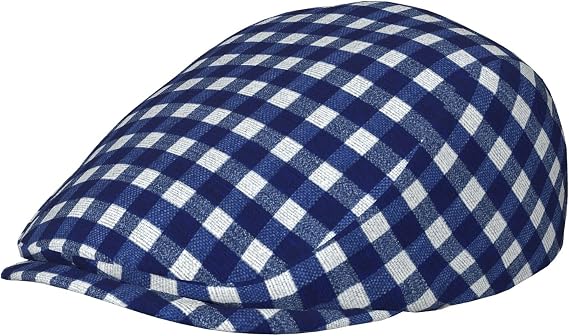 Casual Vintage Navy Blue Flat Cap