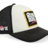 David Bowie Valin Black White A-Frame Trucker Cap