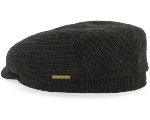 Driver Stripes Olive Black Strips Flat Cap