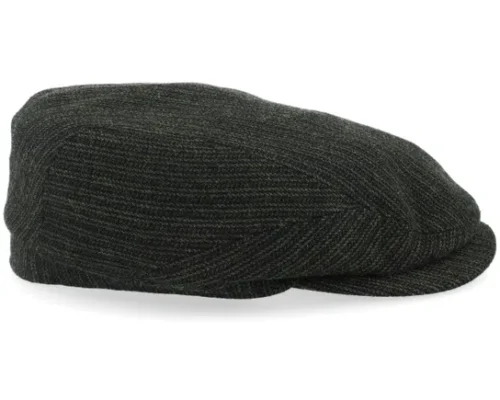Driver Stripes Olive Black Strips Flat Cap
