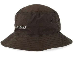 Dropped V Faded Black Bucket Hat