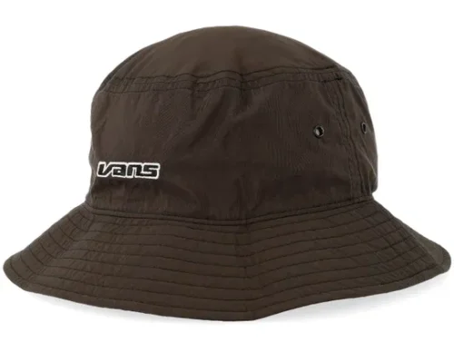 Dropped V Faded Black Bucket Hat