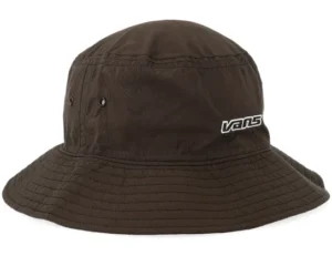 Dropped V Faded Black Bucket Hat