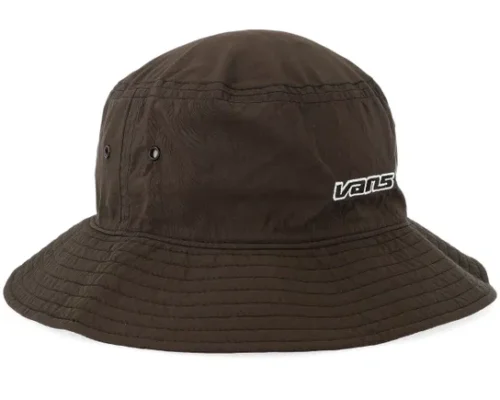 Dropped V Faded Black Bucket Hat