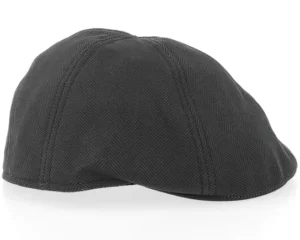 Duck Herringbone Grey Flat Cap