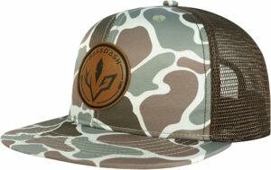 Flat Brim Mesh Back Adjustable Baseball Cap