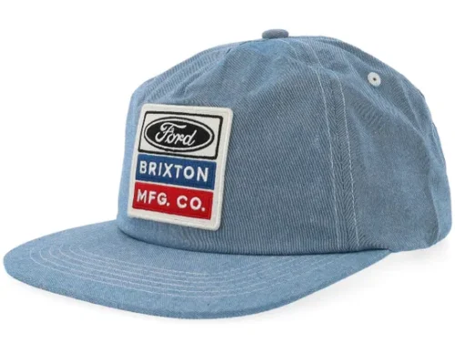 Ford Service Dept Blue Chambray A-Frame Baseball Cap