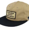 Golf Patch Logo Rope Khaki Black Baseball Cap