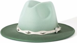 Gradient Color Fedora Hat for Men