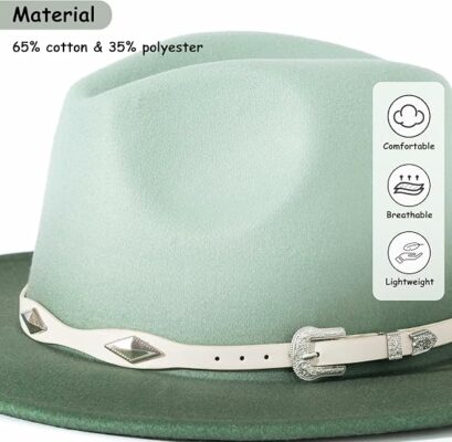 Gradient Color Fedora Hat for Men
