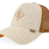 Hft Cap Colourmelange Khaki Caramel A-frame Trucker Cap