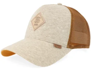 Hft Cap Colourmelange Khaki Caramel A-frame Trucker Cap
