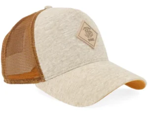 Hft Cap Colourmelange Khaki Caramel A-frame Trucker Cap