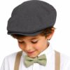 Kids Classic Linen Lightweight Flat Cap