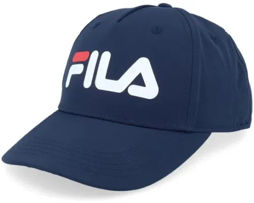 Kids Funza 5 Panel Print Linear Logo Black Iris A-Frame Adjustable Cap