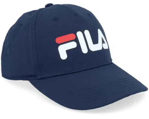Kids Funza 5 Panel Print Linear Logo Black Iris A-Frame Adjustable Cap