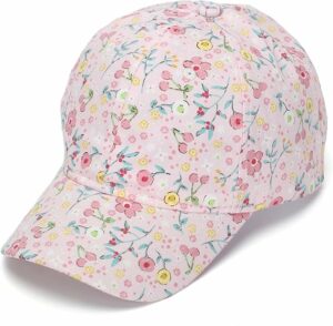 Kids Girls Flower Summer Baseball Cap