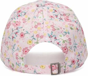 Kids Girls Flower Summer Baseball Cap