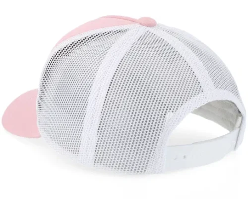 Kids Holographic L Light Pink White A-frame Trucker Cap