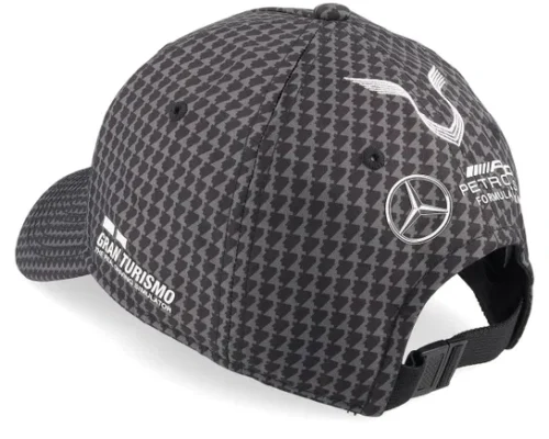 Kids Mercedes AMG F1 23 Hamilton Black Adjustable Cap