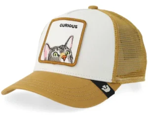 Kids White Amber A-Frame Trucker Cap