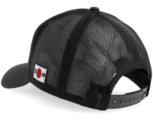 Kitsune Push Patch Wht Black A-Frame Trucker Cap