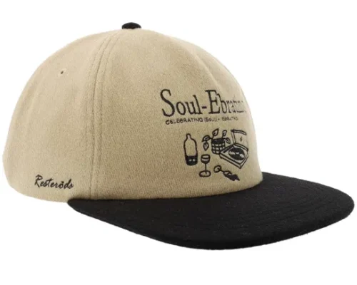 Men Brown Adjustable Wool Baseball Cap