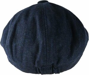 Men's Wool Blend Newsboy Cap - Navy Blue