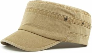 Military Cadet Army Cap - Khaki