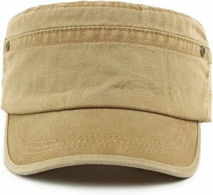 Military Cadet Army Cap - Khaki