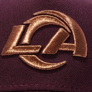 NEW ERA 9FORTY A-FRAME LOS ANGELES RAMS 40TH ANNIVERSARY PATCH LA SNAPBACK HAT