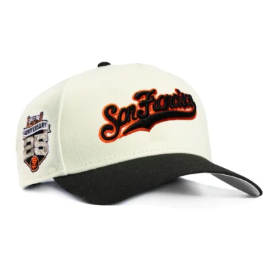 NEW ERA 9FORTY A-FRAME SAN FRANCISCO GIANTS 25TH ANNIVERSARY STADIUM PATCH SNAPBACK SCRIPT HAT