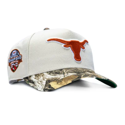 NEW ERA 9FORTY A-FRAME TEXAS LONGHORNS 2005 NATIONAL CHAMPIONS PATCH SNAPBACK HAT