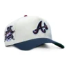 NEW ERA 9FORTY A-FRAME VARSITY HUES ATLANTA BRAVES 30TH ANNIVERSARY PATCH ALTERNATE SNAPBACK HAT