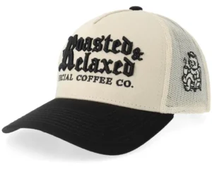 Roasted And Relaxed Blk StoneBlack A-Frame Trucker Cap