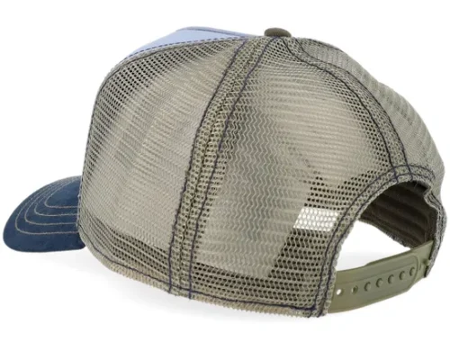 Rodeo Round Up Blue Navy A-Frame Trucker Cap