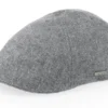 Texas Herringbone Grey Flat Cap