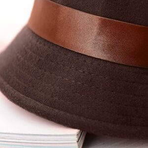 Vintage Felt Floral Cloche Hat
