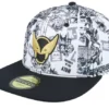 Wolverine White Black Baseball Cap
