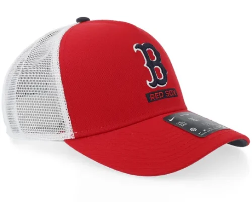 Boston Red Sox Primetime Drifit Red Blue White A-frame Trucker Cap