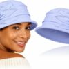 Cotton Flower Cloche Hat for Women