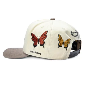 FIELD GRADE NO FCKS GIVEN BUTTERFLY SNAPBACK HAT