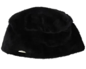 Fake Fur Toque Black Beanie