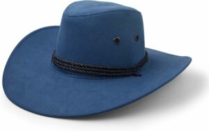 Faux Felt Leather Suede Cowboy Hat