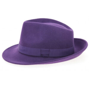 Grape Wool Felt Fedora Hat