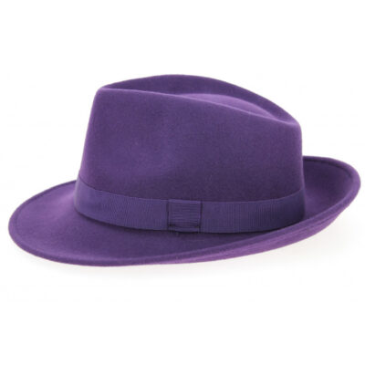 Grape Wool Felt Fedora Hat