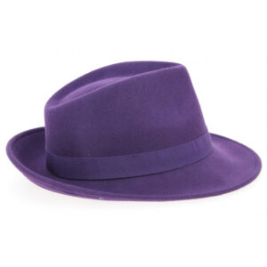 Grape Wool Felt Fedora Hat