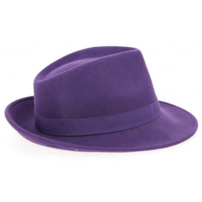 Grape Wool Felt Fedora Hat