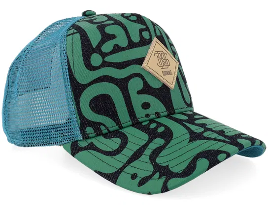 Hft Cap Denim Oracle Petrol A-Frame Trucker Cap