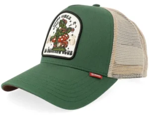 Hft Cap Dnc Weird Vibes Green A-Frame Trucker Cap